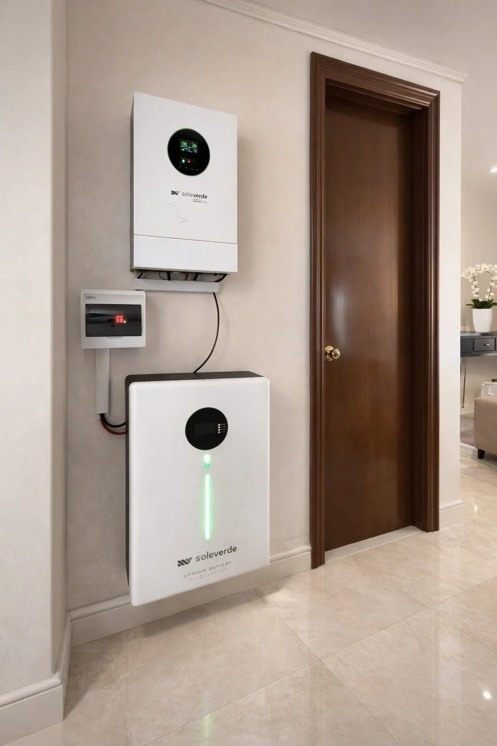 Wall-mounted inverter and lithium battery